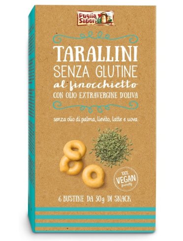 Puglia sapori tarallini al finocchietto con olio extravergine di oliva 180 g