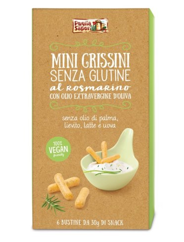 Puglia sapori mini grissini al rosmarino e olio extraverginedi oliva 180 g