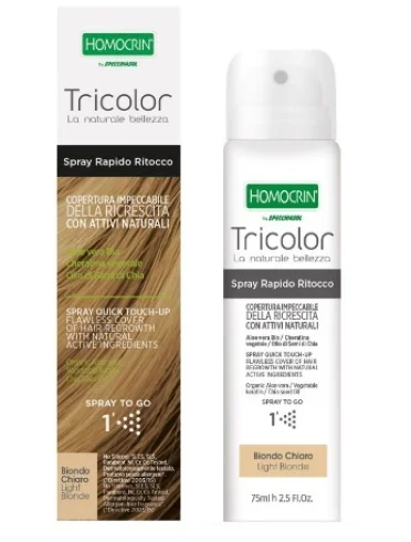 Tricolor spray ritocco biondo chiaro 75 ml Tricolor spray ritocco biondo chiaro 75 ml
