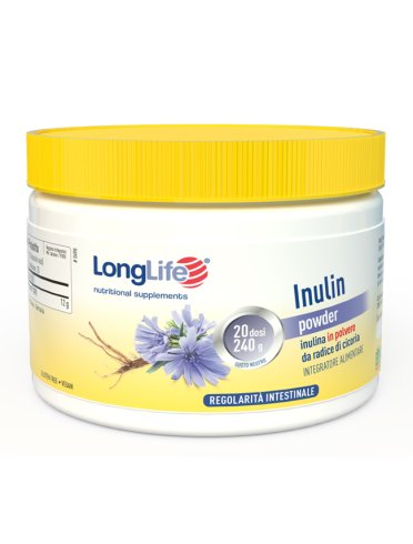 Longlife inulin powder - integratore per regolarità intestinale - 240 g