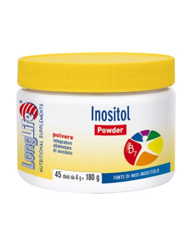 Longlife inositol powder - integratore per il controllo dei lipidi plasmatici - 180 g