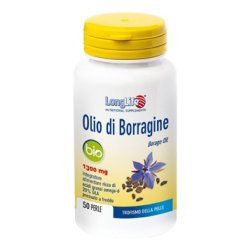 LongLife Olio di Borragine 1300 mg - Integratore per il Trofismo della Pelle - 50 Perle