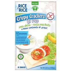 RICE&RICE CRISPY CRACKERS 100% RISO 160 G SENZA LIEVITO