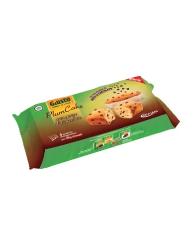 Giusto senza glutine plumcake con gocce di cioccolato 160 g Giusto senza glutine plumcake con gocce di cioccolato 160 g