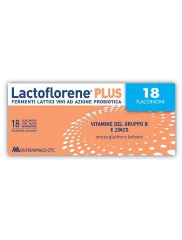 Lactoflorene plus - integratore di fermenti lattici - 18 flaconcini