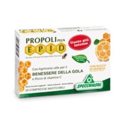 Epid Propoli Plus - Integratore per il Benessere delle Vie Respiratorie Gusto Arancia - 20 Compresse
