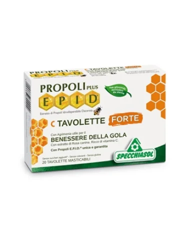 Epid c propoli plus - integratore con vitamina c per il benessere della gola - 20 tavolette Epid c propoli plus - integratore con vitamina c per il benessere della gola - 20 tavolette