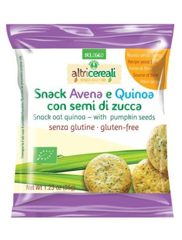 Altricereali snack avena e quinoa con semi di zucca 35 g