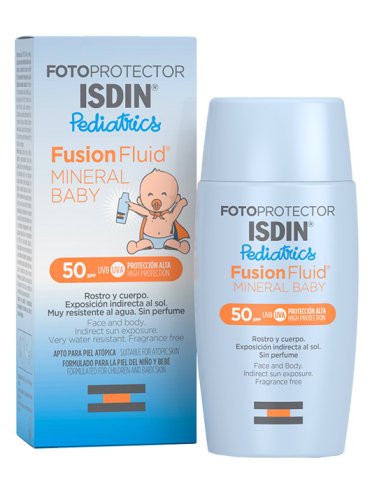 Isdin fotoprotector fusion fluid mineral baby - crema solare pediatrica con protezione molto alta spf 50+ - 50 ml