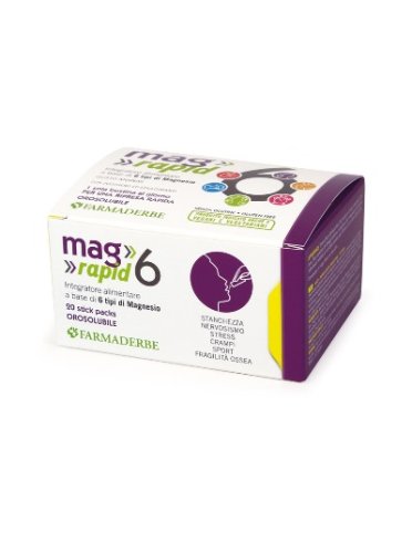 Mag 6 rapid integratore di magnesio 20 bustine