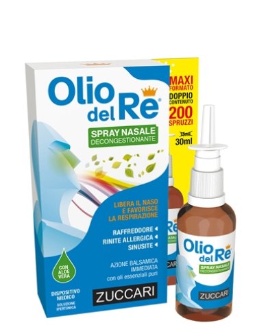 Zuccari olio del re - spray nasale soluzione ipertonica - 30 ml