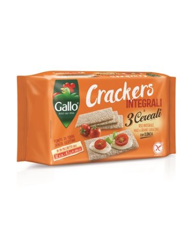 Riso gallo crackers 3 cereali riso integrale mais grano saraceno con quinoa 180 g