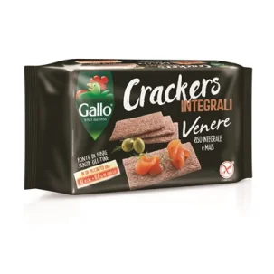 RISO GALLO CRACKERS INTEGRALI RISO VENERE E MAIS 180 G