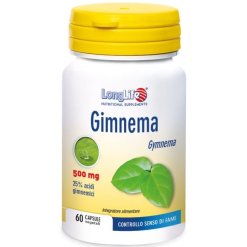 LongLife Gimnema 500 mg - Integratore per il Controllo del Senso di Fame - 60 Capsule