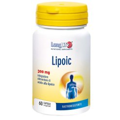 LongLife Lipoic 300 mg - Integratore di Acido Alfa-Lipoico - 60 Capsule Vegetali