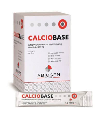 Calciobase - integratore di calcio - gusto ciliegia 30 stick