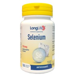 LongLife Selenium - Integratore Antiossidante - 100 Compresse