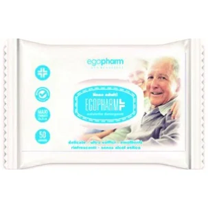 EGOPHARMA LINEA ADULTI SALVIETTE DETERGENTI 50 PEZZI
