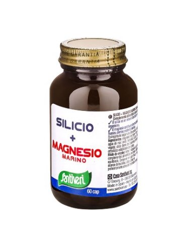 Silicio e magnesio marino integratore sistema muscolare 60 capsule