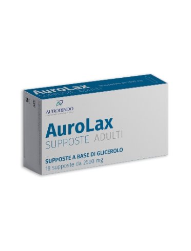 Supposte aurolax glicerolo 2500 mg 18 supposte