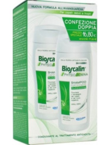 Bioscalin physiogenina shampoo fortificante rivitalizzante cofanetto 2 flaconi