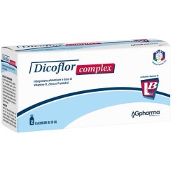 Dicoflor Complex - Integratore di Fermenti Lattici e Vitamina B - 12 Flaconcini da 10 ml