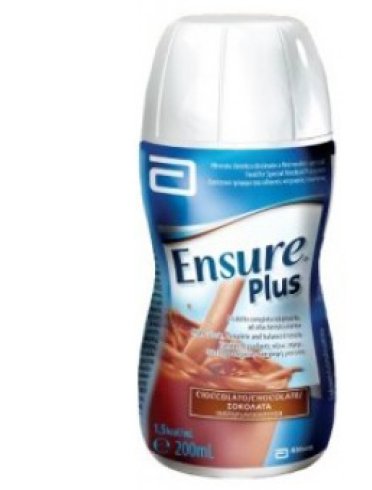 Ensure plus - integratore di vitamine e minerali - gusto cioccolato 4 bottiglie x 200 ml