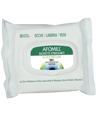 Afomill salviettine struccanti olio micellare Afomill salviettine struccanti olio micellare
