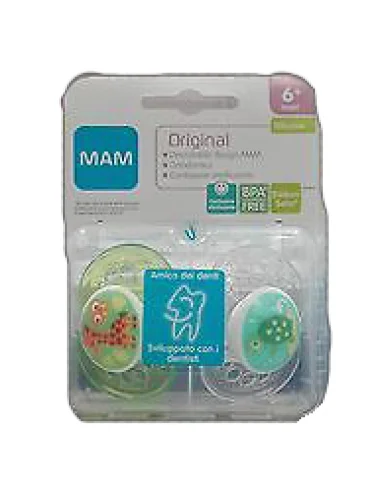Mam original succhietto 6+ silicone confezione doppia Mam original succhietto 6+ silicone confezione doppia