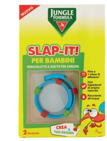 Jungle formula slap-it bracciale antizanzare per bambini + 2 ricariche