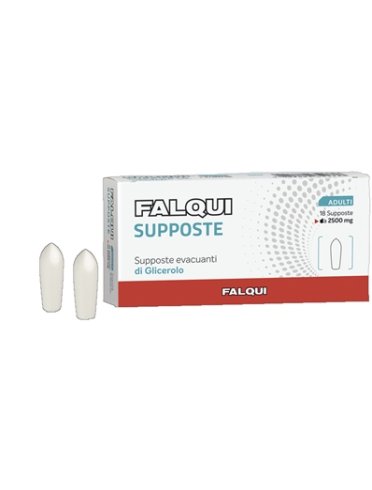 Falqui - supposte con glicerina per adulti 2.500 mg - 18 supposte