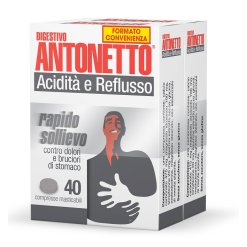 Digestivo Antonetto Rimedio per Acidità e Reflusso 80 Compresse