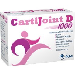 CartiJoint D 1000 Integratore per Ossa Muscoli e Articolazioni 20 Bustine