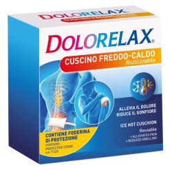 Dolorelax Med Cuscino Riutilizzabile per Terapia Freddo-Caldo 11x26 cm 2 Pezzi