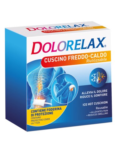 Dolorelax med cuscino riutilizzabile per terapia freddo-caldo 11x26 cm 2 pezzi