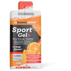 Named Sport Gel - Gel Energetico a  Base di Carboidrati - Gusto Orange 25 ml