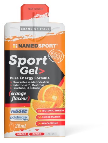 Named sport gel - gel energetico a  base di carboidrati - gusto orange 25 ml