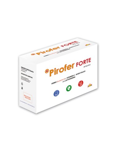 Pirofer forte - integratore di ferro e lattoferrina - 30 bustine