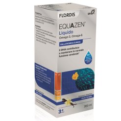 Equazen Liquido - Integratore di Acidi Grassi Omega 3 e Omega 6 - Gusto Vaniglia 200 ml