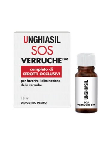 Marco viti unghiasil sos verruche - trattamento di eliminazione delle verruche - 10 ml + 9 cerotti Marco viti unghiasil sos verruche - trattamento di eliminazione delle verruche - 10 ml + 9 cerotti