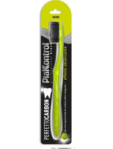 Plakkontrol perfetto carbon spazzolino manuale blister 1 pezzo