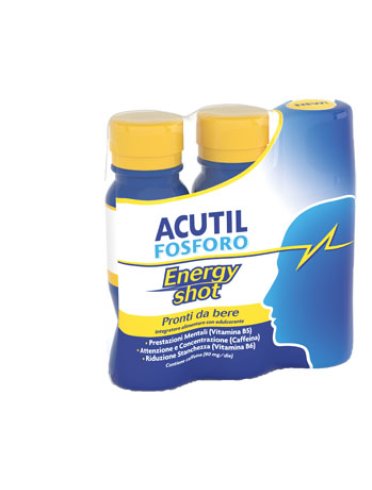 Acutil fosforo energy shot 3 flaconi da 60 ml