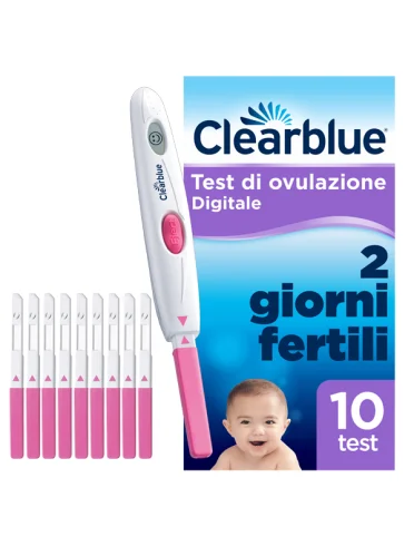 Clearblue - test di ovulazione digitale - 10 stick Clearblue - test di ovulazione digitale - 10 stick