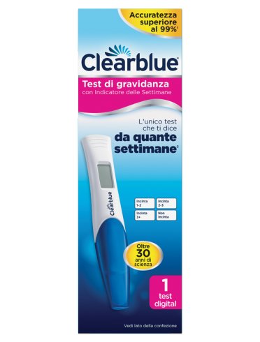 Clearblue - test di gravidanza con indicatore delle settimane - 1 stick