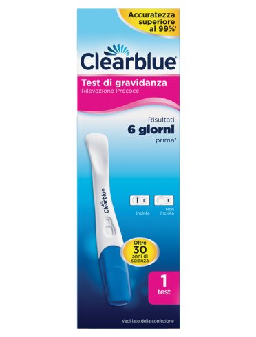 Clearblue - test di gravidanza rilevazione precoce - 1 stick