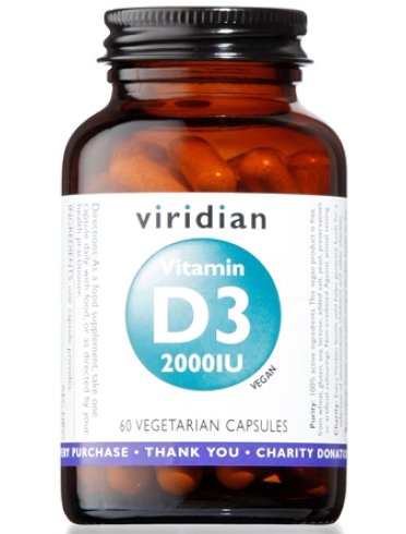 Viridian vitamin d3 2000 ui integratore 60 capsule