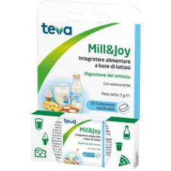 Teva Mill&Joy - Integratore per la Digestione del Lattosio - 20 Compresse Masticabili