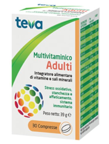 Teva multivitaminico adulti - integratore di vitamine e sali minerali - 30 compresse