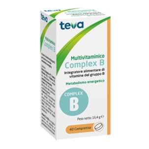 Teva Multivitaminico Complex B - Integratore di Vitamina B - 40 Compresse
