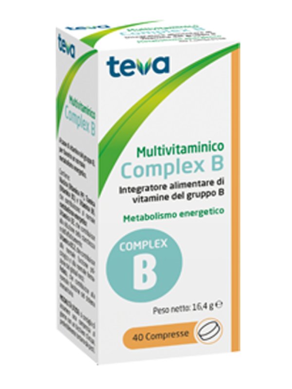 Teva Multivitaminico Complex B - Integratore Di Vitamina B - 40 Compresse